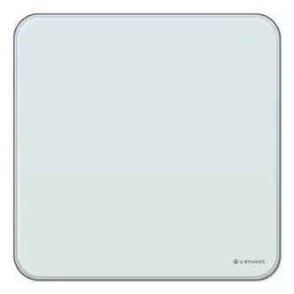 Cubicle Glass Dry Erase Board, 12 x 12, White Surface