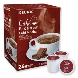 Cafe Escapes Mocha K-Cups, 24/Box