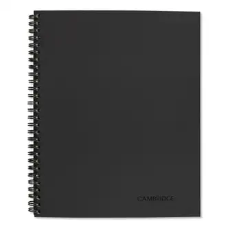 Wirebound Guided QuickNotes Notebook, 1-Subject, List-Management Format, Dark Gray Cover, (80) 11 x 8.5 Sheets