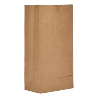 Grocery Paper Bags, 50 lb Capacity, #8, 6.13" x 4.13" x 12.44", Kraft, 500 Bags