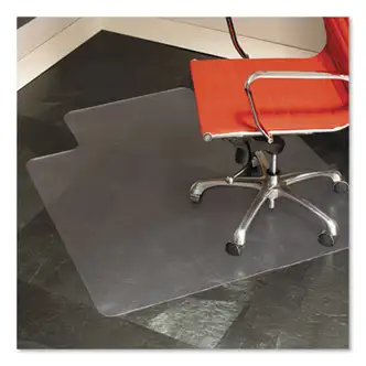 EverLife Chair Mat for Hard Floors, Heavy Use, Rectangular with Lip, 45 x 53, Clear