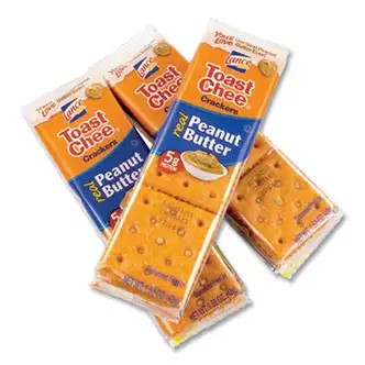 Toast Chee Peanut Butter Cracker Sandwiches, 1.52 oz Pack, 40 Packs/Box, Ships in 1-3 Business Days