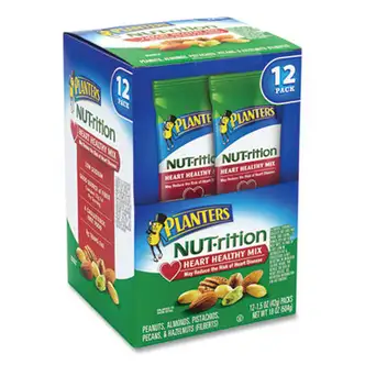 NUT-rition Heart Healthy Mix, 1.5 oz Tube, 12 Tubes/Box, Ships in 1-3 Business Days