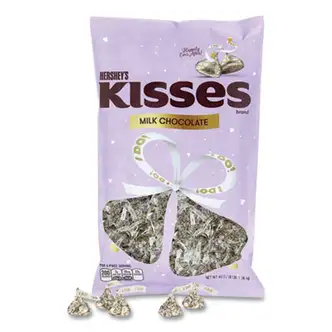 KISSES Wedding "I Do" Milk Chocolates, Gold Wrappers/Silver Hearts, 48 oz Bag, Ships in 1-3 Business Days