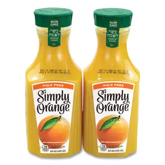 Orange Juice Pulp Free, 52 oz Bottle, 2/Pack, Ships in 1-3 Business Days