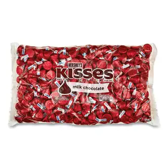 KISSES, Milk Chocolate, Red Wrappers, 66.7 oz Bag, Ships in 1-3 Business Days