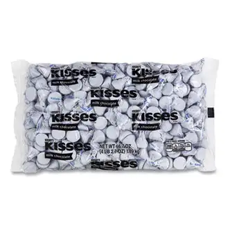KISSES, Milk Chocolate, White Wrappers, 66.7 oz Bag, Ships in 1-3 Business Days