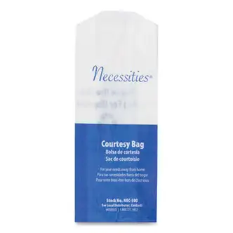 Feminine Hygiene Convenience Disposal Bag, 3" x 7.75", White, 500/Carton
