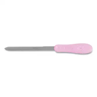 Pink Ribbon Stainless Steel Letter Opener, 9", Pink