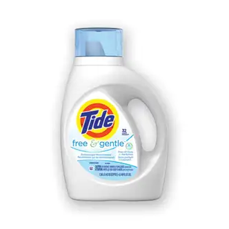 Free and Gentle Laundry Detergent, 32 Loads, 46 oz Bottle, 6/Carton
