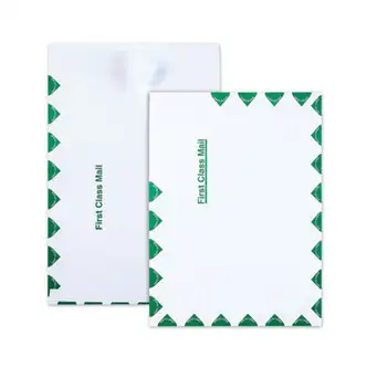 Ship-Lite Envelope, First Class, #10 1/2, Cheese Blade Flap, Redi-Strip Adhesive Closure, 9 x 12, White, 100/Box
