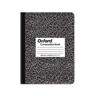 Composition Book, Wide/Legal Rule, Black Marble Cover, (100) 9.75 x 7.5 Sheets