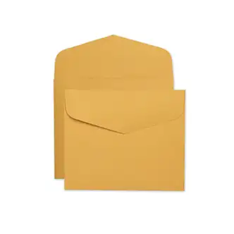 Open-Side Booklet Envelope, #13 1/2, Hub Flap, Gummed Closure, 10 x 12, Brown Kraft, 100/Box