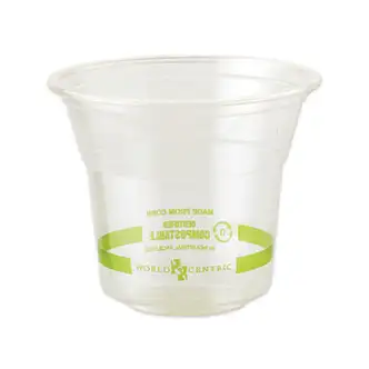 PLA Clear Cold Cups, 10 oz, Clear, 1,000/Carton