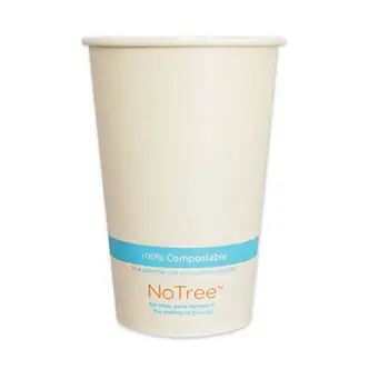 NoTree Paper Cold Cups, 16 oz, Natural, 1,000/Carton