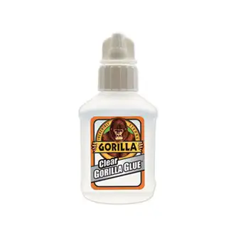Clear Gorilla Glue, 1.75 oz, Dries Clear, 4/Carton