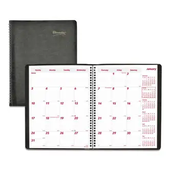 Essential Collection 14-Month Ruled Monthly Planner, 11 x 8.5, Black Cover, 14-Month (Dec to Jan): 2023 to 2025