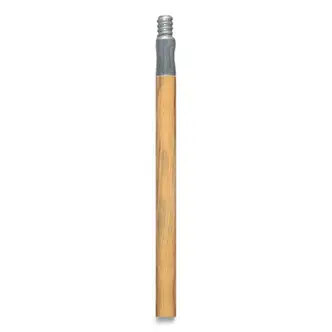 Push Broom Handle with Metal Thread, Wood, 60", Natural