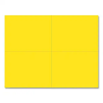 Printable Postcards, Inkjet, Laser, 110 lb, 5.5 x 4.25, Bright Yellow, 200 Cards, 4 Cards/Sheet, 50 Sheets/Pack