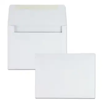Greeting Card/Invitation Envelope, A-2, Square Flap, Gummed Closure, 4.38 x 5.75, White, 500/Box