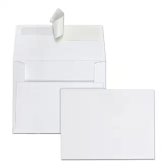 Greeting Card/Invitation Envelope, A-2, Square Flap, Redi-Strip Adhesive Closure, 4.38 x 5.75, White, 100/Box