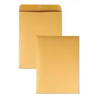 Catalog Envelope, 20 lb Bond Weight Kraft, #10 1/2, Square Flap, Gummed Closure, 9 x 12, Brown Kraft, 250/Box