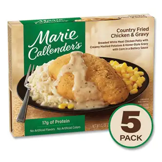 Country Fried Chicken and Gravy, 13.1 oz Bowl, 5/Pack, Ships in 1-3 Business Days