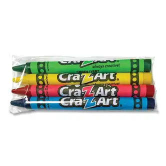 Washable Crayons, Assorted, 4/Pack