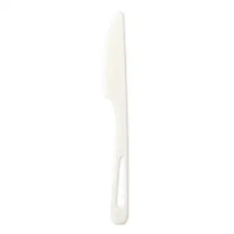 TPLA Compostable Cutlery, Knife, 6.7", White, 1,000/Carton