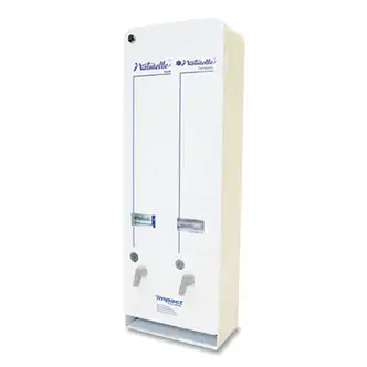 Naturelle J6-RC Enamel Feminine Dual Dispenser, Metal, 10.63 x 5.63 x 30.5, White