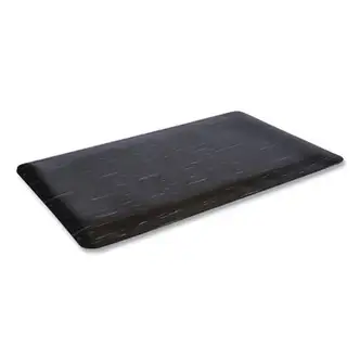 Cushion-Step Marbleized Rubber Mat, 36 x 72, Black