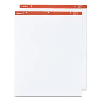 Easel Pads/Flip Charts, Presentation Format (1" Rule), 27 x 34, White, 50 Sheets, 2/Carton