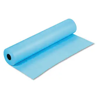 Rainbow Duo-Finish Colored Kraft Paper, 35 lb Wrapping Weight, 36" x 1,000 ft, Sky Blue