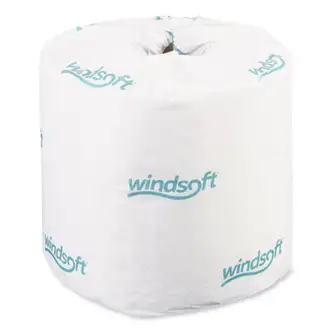 Bath Tissue, Septic Safe, Individually Wrapped Rolls, 2-Ply, White, 400 Sheets/Roll, 24 Rolls/Carton
