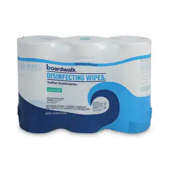 Disinfecting Wipes, 7 x 8, Fresh Scent, 75/Canister, 3 Canisters/Pack