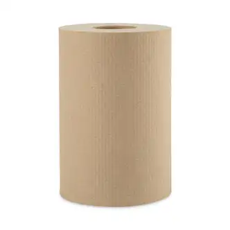 Hardwound Paper Towels, 1-Ply, 8" x 350 ft, Natural, 12 Rolls/Carton