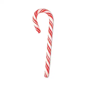 Peppermint Candy Canes, 1 oz, 60 Pieces/Jar, 1 Jar/Carton, Ships in 1-3 Business Days