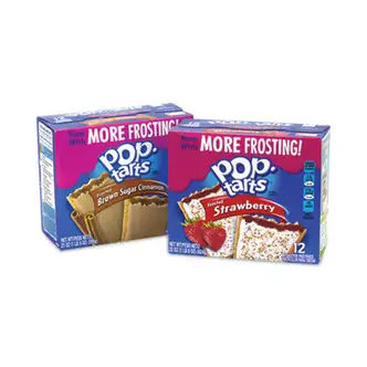 Pop Tarts, Brown Sugar Cinnamon/Strawberry, 2 Tarts/Pouch, 12 Pouches/Pack, 2 Packs/Carton, Ships in 1-3 Business Days