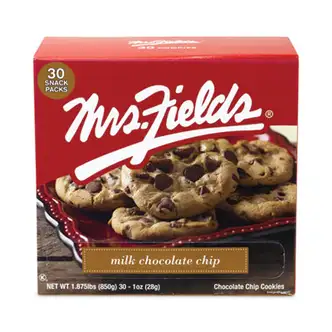 Milk Chocolate Chip Cookies, 1 oz, Indidually Wrapped Pack, 30/Carton, Ships in 1-3 Business Days