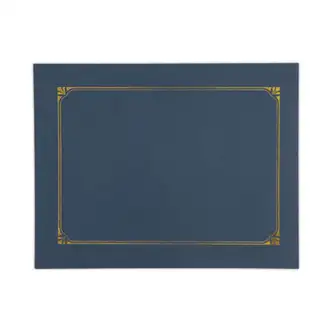 Certificate/Document Cover, 8.5 x 11; 8 x 10; A4, Navy, 6/Pack