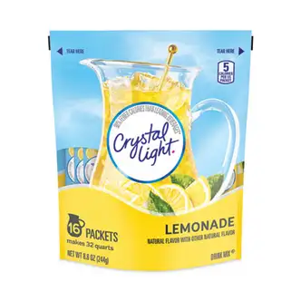 Flavored Drink Mix Pitcher Packs, Lemonade, 0.14 oz Packets, 16 Packets/Pouch, 1 Pouch/Carton, Ships in 1-3 Business Days