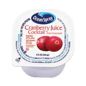 Cranberry Juice Drink, Cranberry, 4 oz Cup, 48/Carton, Ships in 1-3 Business Days