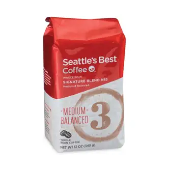 Port Side Blend Whole Bean Coffee, Medium Roast, 12 oz Bag, 6/Carton