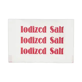 Iodized Salt Packets, 0.75 g Packet, 3,000/Box