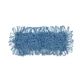 Mop Head, Dust, Looped-End, Cotton/Synthetic Fibers, 18 x 5, Blue