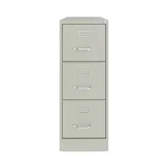 Vertical Letter File Cabinet, 3 Letter-Size File Drawers, Light Gray, 15 x 22 x 40.19