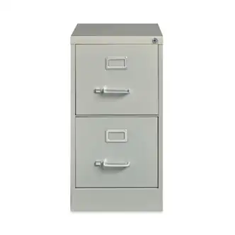 Vertical Letter File Cabinet, 2 Letter-Size File Drawers, Light Gray, 15 x 22 x 28.37