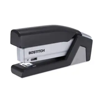 InJoy One-Finger 3-in-1 Eco-Friendly Compact Stapler, 20-Sheet Capacity, Black