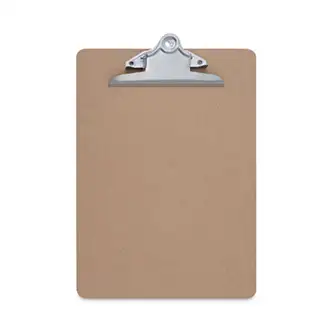Hardboard Clipboard, 1.25" Clip Capacity, Holds 8.5 x 11 Sheets, Brown, 3/Pack