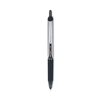 Precise V5RT Roller Ball Pen, Retractable, Extra-Fine 0.5 mm, Black Ink, Black Barrel